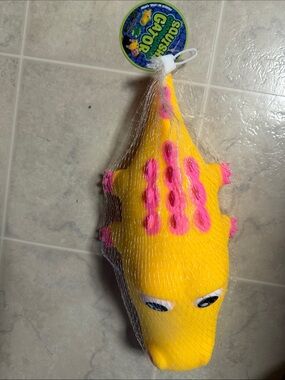 Yellow & Pink Gator Squishy